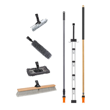 High-Reach Cleaning Kit with System Organizer and Telescopic Handle