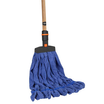 Microfiber Mop Head with 60 in. Wood Handle Combo